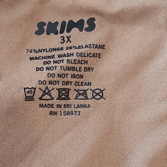 NWOT SKIMS Micro Cording V Crop Top Bralette Sienna 3X - Picture 6 of 9